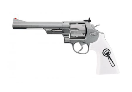 Revolver 4.5mm (billes) SMITH & WESSON 629 TRUST ME 6.5" FULL METAL CO2 SILVER WHITE UMAREX