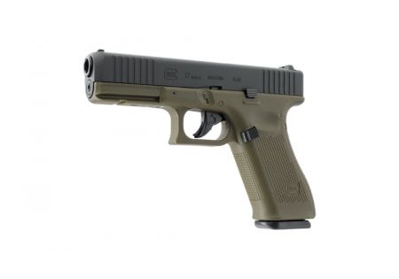 Pistolet 4.5mm (Billes) GLOCK 17 GEN5 CO2 BLOWBACK 3J OLIVE BATTLEFIELD GREEN UMAREX