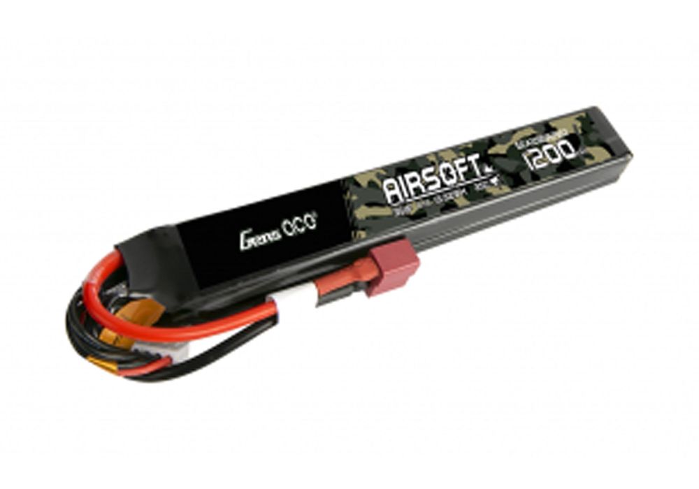 Batterie LIPO 11.1V 1200 mAh 25C 120x20x16m 2 STICK T DEAN GENS ACE