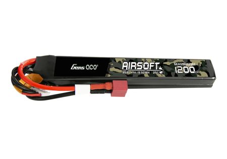 Batterie LIPO 11.1V 1200 mAh 25C 120x20x16m 2 STICK T DEAN GENS ACE