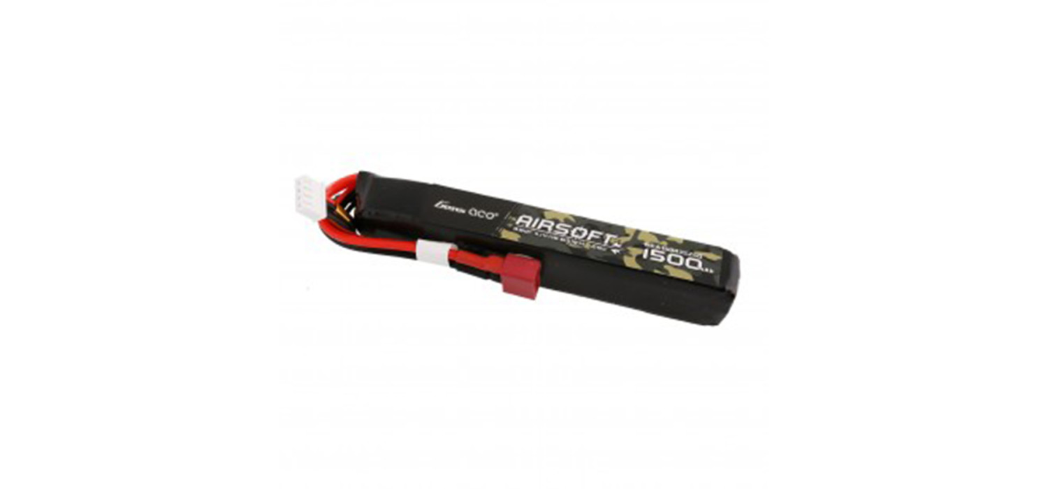 Batterie LIPO 11.1V 1500 mAh 25C 115x15x24mm 1 STICK T-DEAN 2S1P GENS ACE