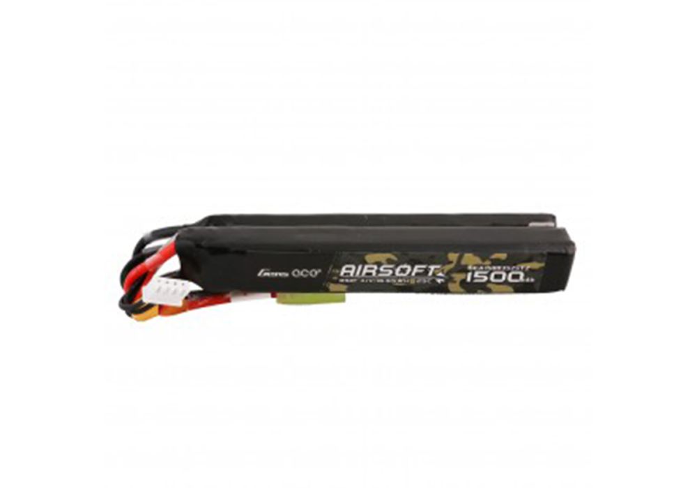 Batterie LIPO 11.1V 1500 mAh 25C 115x15x24mm 2 STICK MINI TAMIYA 2S1P GENS ACE