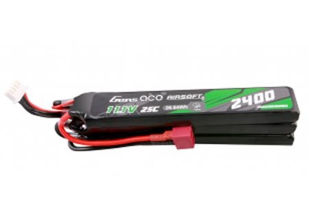 Batterie LIPO 11.1V 2400 mAh 25C 125x20x31mm 3 STICK T-DEAN 2S1P GENS ACE