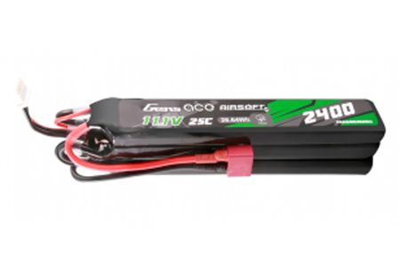 Batterie LIPO 11.1V 2400 mAh 25C 125x20x31mm 3 STICK T-DEAN 2S1P GENS ACE