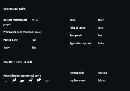 Cartouches CALIBRE 308 WIN EVOLUTION 184gr (11.9g) RWS X20 - Catégorie C