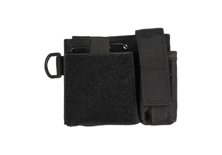 Poche ADMIN + 1 PORTE CHARGEUR PISTOLET UNIVERSEL SYSTEME MOLLE MILTEC BLACK