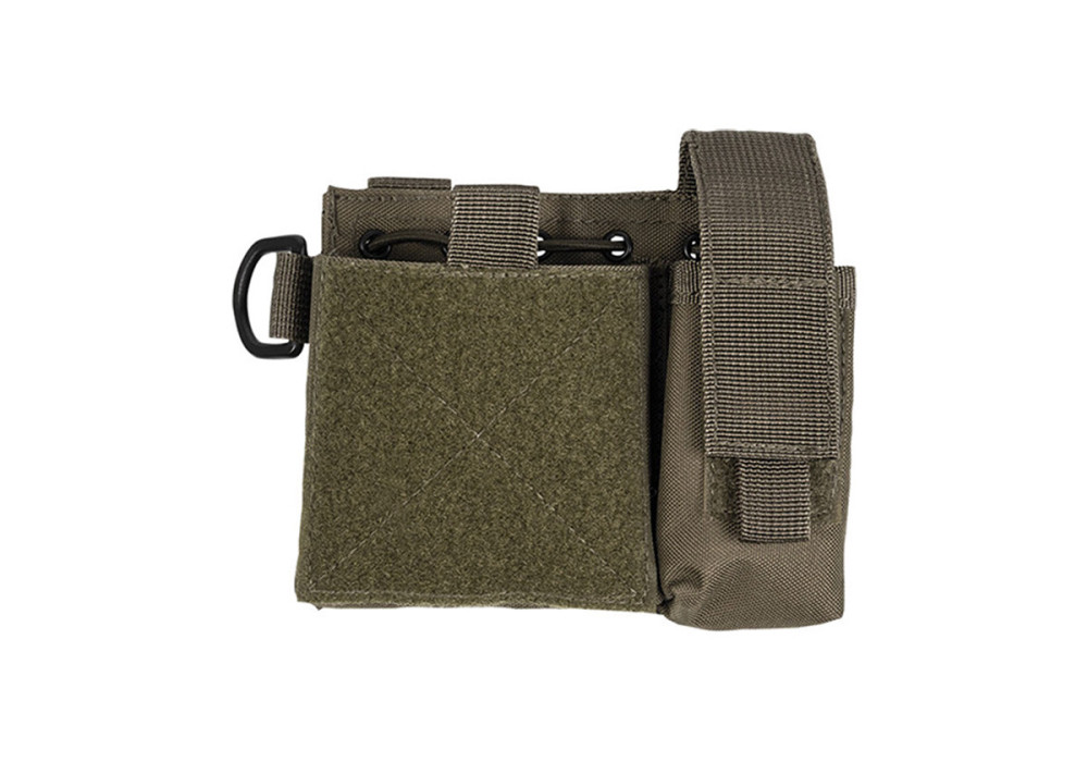 Poche ADMIN + 1 PORTE CHARGEUR PISTOLET UNIVERSEL SYSTEME MOLLE MILTEC OLIVE