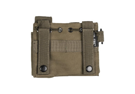 Poche ADMIN + 1 PORTE CHARGEUR PISTOLET UNIVERSEL SYSTEME MOLLE MILTEC OLIVE