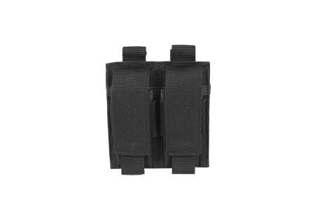 Porte 2 CHARGEURS PISTOLET UNIVERSEL SYSTEME MOLLE MILTEC BLACK