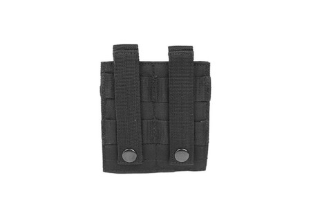 Porte 2 CHARGEURS PISTOLET UNIVERSEL SYSTEME MOLLE MILTEC BLACK