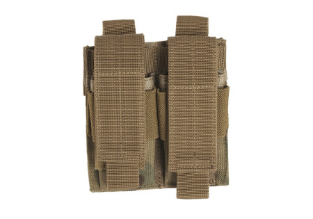 Porte 2 CHARGEURS PISTOLET UNIVERSEL SYSTEME MOLLE MILTEC MULTICAM