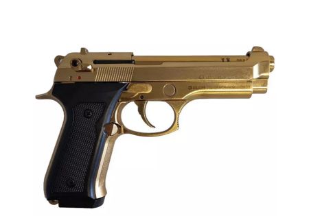 Pistolet Alarme 9mm PAK F92 SEMI AUTO GOLD 18 COUPS BLOW