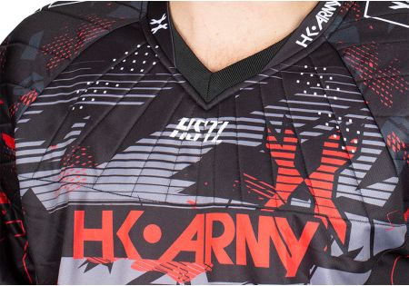 JERSEY HK ARMY HSTL LINE LAVA RED / BLACK