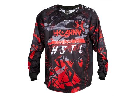 JERSEY HK ARMY HSTL LINE LAVA RED / BLACK