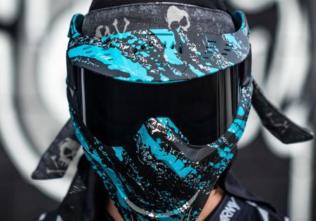 Masque HK ARMY HSTL FRACTURE BLACK/TURQUOISE ECRAN THERMAL SMOKE