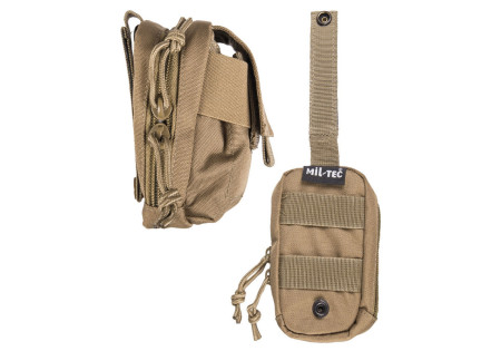 Poche MULTIFONCTION 7x13 cm SYSTEME MOLLE MILTEC TAN