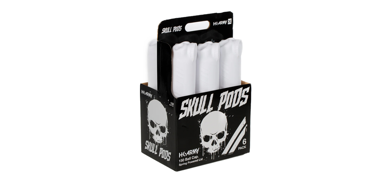 Pots HK ARMY SKULL 150 BILLES WHITE X6