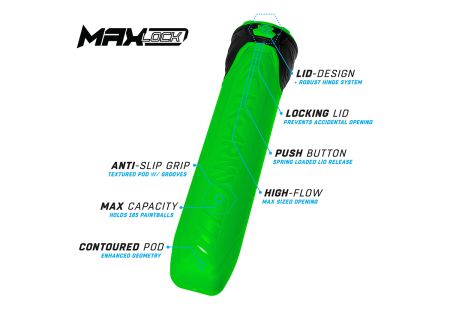 Pots HK ARMY MAXLOCK LOCK LID 185 BILLES ENERGY GREEN X6