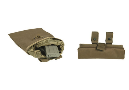 Poche DE RANGEMENT EMPTY SHELL ENROULABLE 29x24cm SYSTEME MOLLE MILTEC TAN