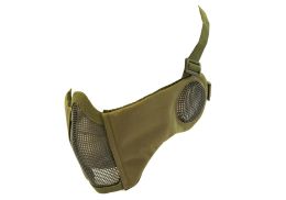 Grille de protection métal BAS DU VISAGE + OREILLES V3 NORMES CE OLIVE NUPROL