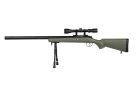 Fusil SNIPER SA-S12 EDGE TYPE VSR10 SPRING + LUNETTE + BIPIED OLIVE SPECNA ARMS