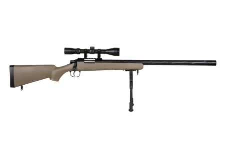 Fusil SNIPER SA-S12 EDGE TYPE VSR10 SPRING + LUNETTE + BIPIED TAN SPECNA ARMS