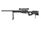 Fusil SNIPER SA-S14 EDGE TYPE L96 AW308 CROSSE PLIABLE SPRING + LUNETTE + BIPIED BLACK SPECNA ARMS