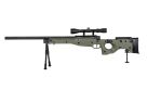 Fusil SNIPER SA-S14 EDGE TYPE L96 AW308 CROSSE PLIABLE SPRING + LUNETTE + BIPIED OLIVE SPECNA ARMS