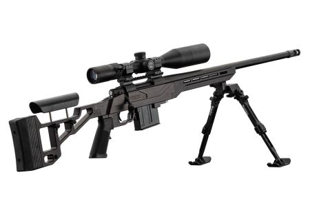 Pack Carabine .308 WIN TLD HOWA CHASSIS TSP-X BLACK + LUNETTE NIKKO STIRLING MILDOT 6-24x50 + BIPIED- Catégorie C