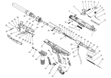 FT12 N°44 ASSEMBLY MARTEAU COMPLET FT12 LITE TIPPMANN