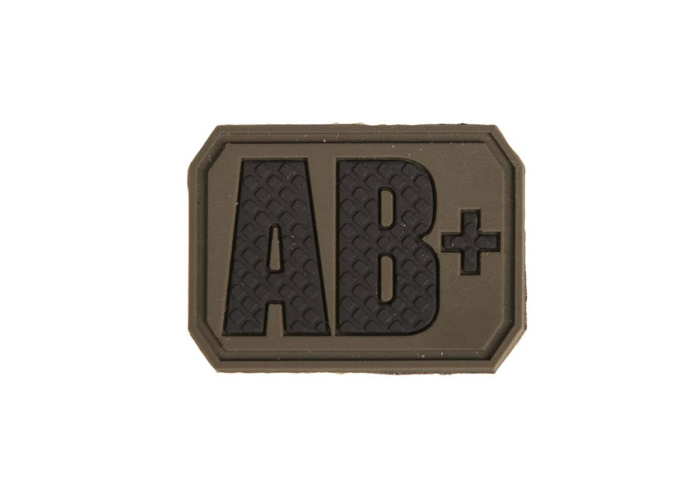 Patch 3D GROUPE SANGUIN AB+ POSITIF MILTEC OLIVE