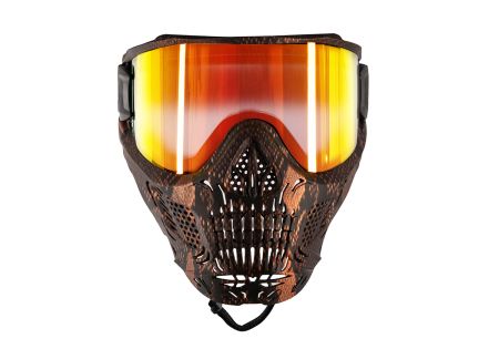 Masque HK ARMY SKULL HSTL SNAKE RED ECRAN THERMAL HD FIRE RED