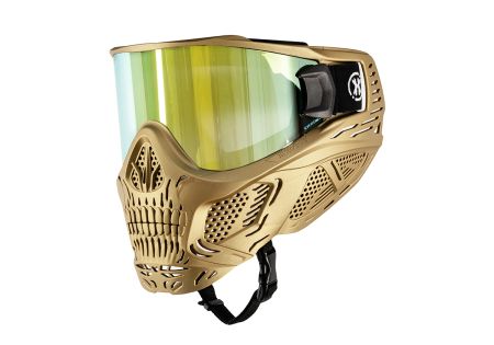 Masque HK ARMY SKULL HSTL METALLIC GOLD ECRAN THERMAL HD GOLD