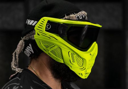 Masque HK ARMY SKULL HSTL NEON YELLOW ECRAN THERMAL SMOKE