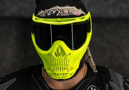 Masque HK ARMY SKULL HSTL NEON YELLOW ECRAN THERMAL SMOKE