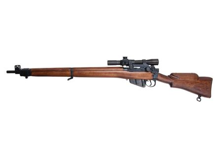 Fusil LEE ENFIELD N°4 MK1 SPRING METAL BOIS ARES + LUNETTE