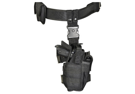 Holster de CUISSE UNIVERSEL DROIT AVEC PORTE CHARGEUR SWISS ARMS