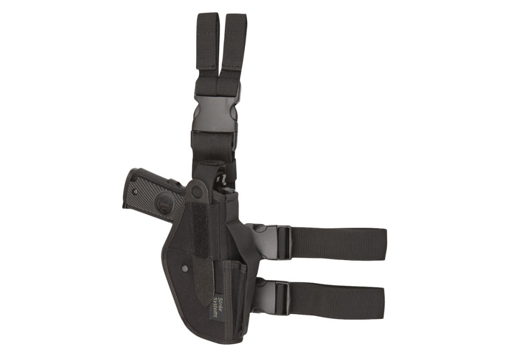 Holster de CUISSE REGLABLE M92/G17-18/STI/CZ/STEYR/BERSA ASG BLACK