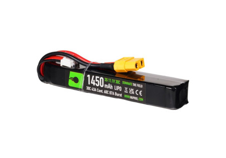 Batterie LIPO 11.1V 1450 mAh 30C 115x20x15mm 1 STICK T-DEANS NUPROL