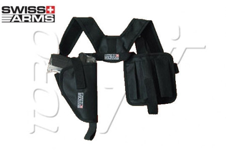 Holster d´épaule VERTICAL + POCHE CHARGEURS SWISS ARMS