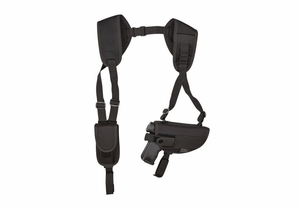 Holster d´épaule HORIZONTAL + POCHE BLACK ASG