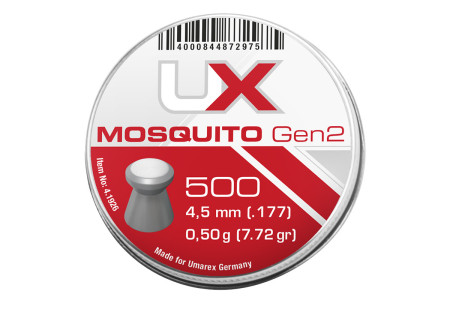 Plombs 4.5mm UMAREX MOSQUITO GEN2 PLATS 0.50g X500