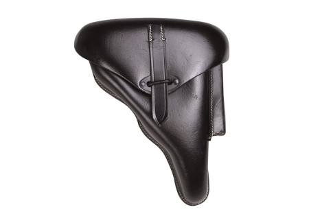 Holster de ceinture RIGIDE P38 DROIT EN CUIR BLACK MILTEC