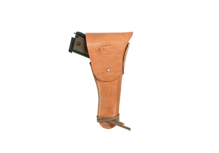 Holster de ceinture RIGIDE 1911 DROIT EN CUIR WW2