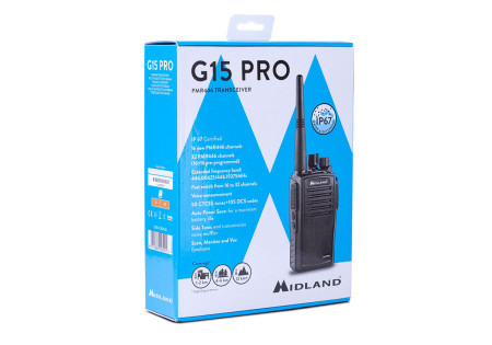 Talkie Walkie G15 PRO MIDLAND PMR 466MHZ IP67