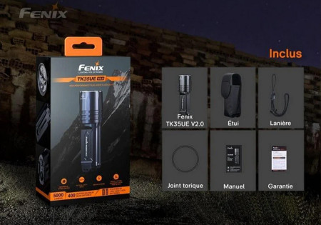 Lampe tactique FENIX TK35EU V2.0 5000 LUMENS