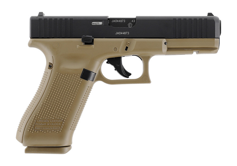 Pistolet DEFENSE GLOCK 17 GEN5 T4E CAL 0.43 CO2 TAN 5 JOULES UMAREX