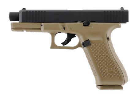 Pistolet DEFENSE GLOCK 17 GEN5 T4E CAL 0.43 CO2 TAN 5 JOULES UMAREX