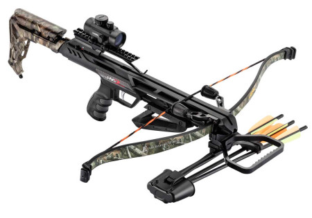 Arbalète JAG II PRO DELUXE 175 LIVRES CAMO + POINT ROUGE 3 POINTS EK ARCHERY