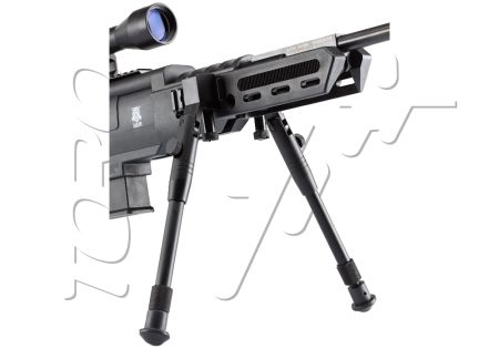 Carabine 4.5mm (Plomb) SNIPER TACTICAL BLACK OPS NITRO PISTON + LUNETTE + BI-PIED (E 19.9J)